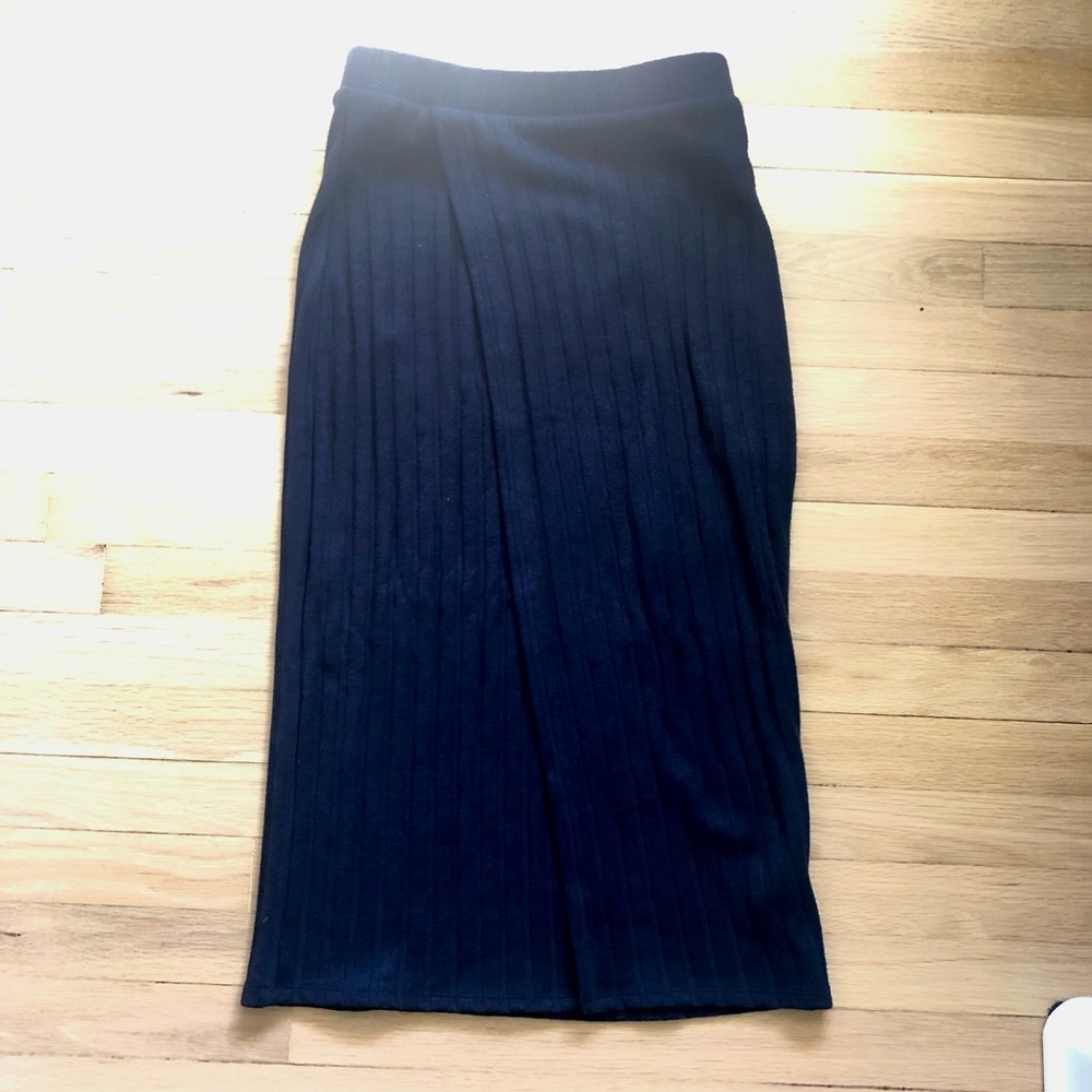 Navy Blue Anthropologie Pencil Skirt